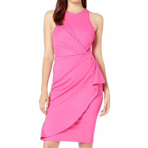 Laundry by Shelli Segal hot pink dress size 0 - Picture 1 of 5